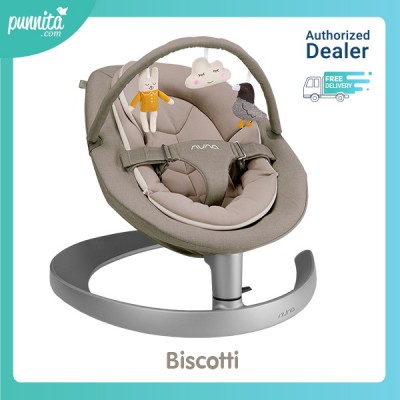 NUNA Soother Leaf Grow with Toy bar สุดยอดเปลไกวด้วยแรงโมเมนตัม - Biscotti